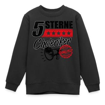 5 Sterne Choleriker Schreihals Büro Geschenkidee - Kinder Premium Organic Sweatshirt - Schwarz - Vorne - AI Model Kid Female (0cm)