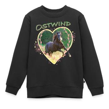 Ostwind Der Große Orkan Ein Herz Für Pferde - Kinder Premium Organic Sweatshirt - Schwarz - Vorne - AI Model Kid Female (0cm)