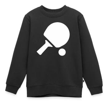 Tennis de table raquette tennis de table joueur de tennis de table - Sweat Premium enfant bio - noir - Devant - AI Model Kid Female (0cm)
