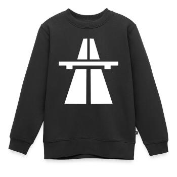Autobahn t-shirt für auto sportliebhaber - Kinder Premium Organic Sweatshirt - Schwarz - Vorne - AI Model Kid Female (0cm)