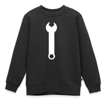 Wrench tools tool handyman - Kids Premium Organic Sweatshirt - black - Front - AI Model Kid Female (0cm)