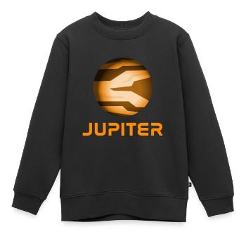 Jupiter - Kinder Premium Organic Sweatshirt - Schwarz - Vorne - AI Model Kid Female (0cm)