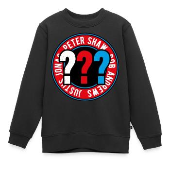 Die Drei ??? Kids Logo Outline - Kinder Premium Organic Sweatshirt - Schwarz - Vorne - AI Model Kid Female (0cm)
