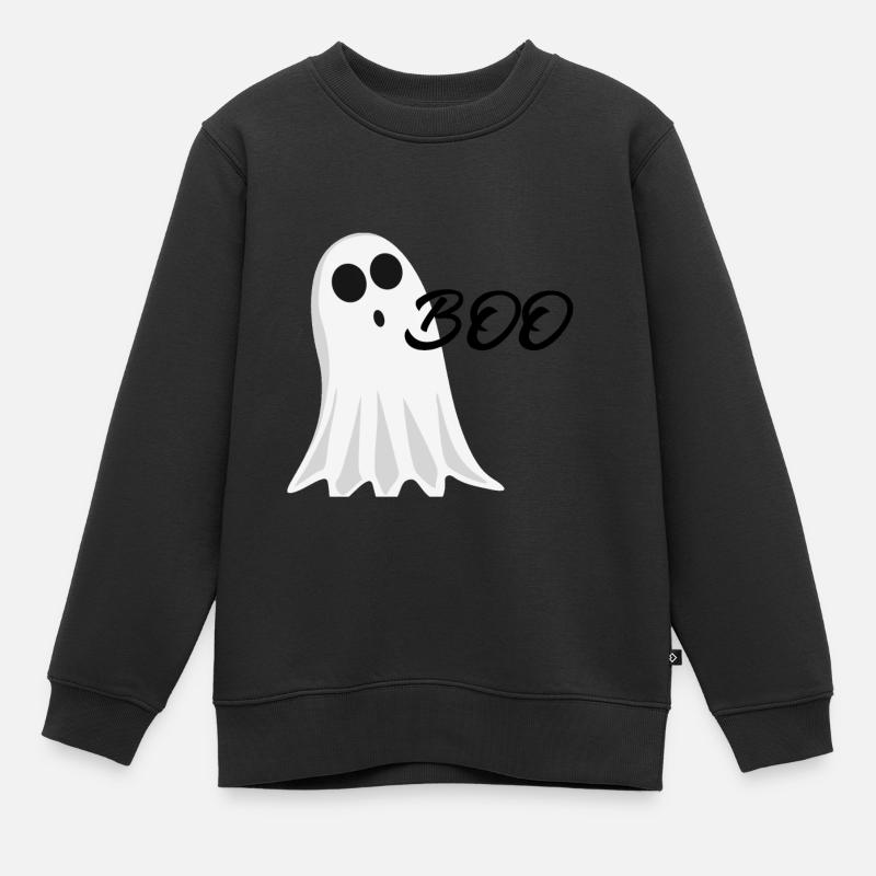 Geist Gespenst - Kinder Premium Organic Sweatshirt - Schwarz