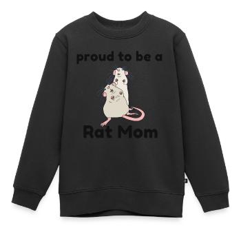 Rattenmutter - Kinder Premium Organic Sweatshirt - Schwarz - Vorne - AI Model Kid Female (0cm)