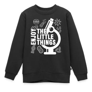 Biologie Biologe Labor Forschung Geschenk - Kinder Premium Organic Sweatshirt - Schwarz - Vorne - AI Model Kid Female (0cm)