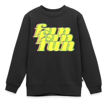 fun - Sweat Premium enfant bio - noir - Devant - AI Model Kid Female (0cm)