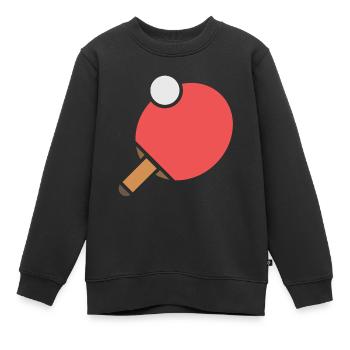Tischtennis Tischtennisschläger Tischtennisball - Kinder Premium Organic Sweatshirt - Schwarz - Vorne - AI Model Kid Female (0cm)