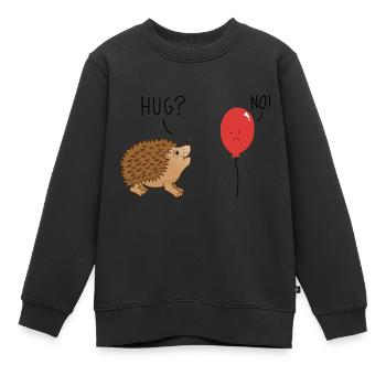 Étreinte? Non! - Sweat Premium enfant bio - noir - Devant - AI Model Kid Female (0cm)