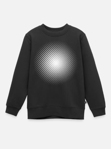 Optische Illusion Muster Kreis Geometrie Geschenk - Kinder Premium Organic Sweatshirt - Schwarz