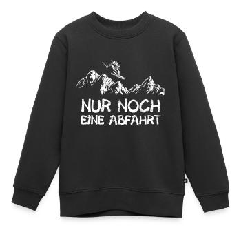 Skifahrer Skifahren Wintersportler Skiurlaub - Kinder Premium Organic Sweatshirt - Schwarz - Vorne - AI Model Kid Female (0cm)