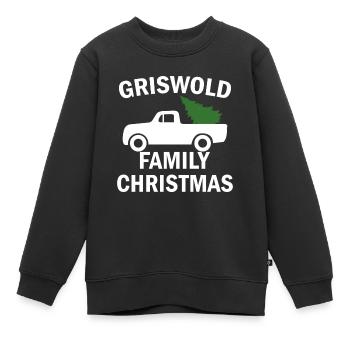 NOËL EN FAMILLE GRISWOLD - Sweat Premium enfant bio - noir - Devant - AI Model Kid Female (0cm)