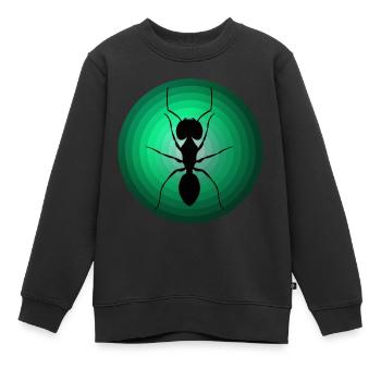 Fourmis - Sweat Premium enfant bio - noir - Devant - AI Model Kid Female (0cm)