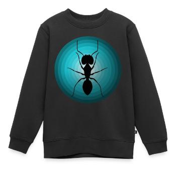 Fourmis - Sweat Premium enfant bio - noir - Devant - AI Model Kid Female (0cm)