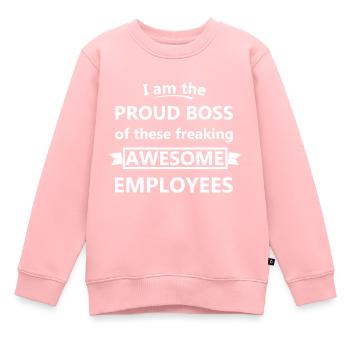 Chef - Kinder Premium Organic Sweatshirt - Rosa - Vorne - AI Model Kid Female (0cm)
