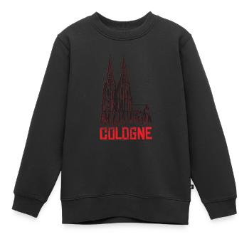 Cologne - Kids Premium Organic Sweatshirt - black - Front - AI Model Kid Female (0cm)