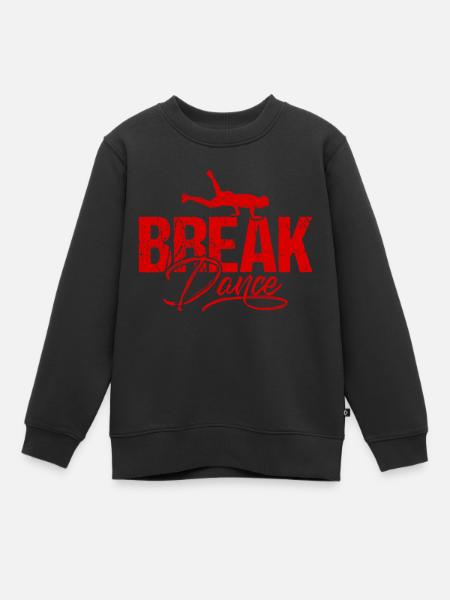Breakdance Breakdance - Sweat Premium enfant bio - noir