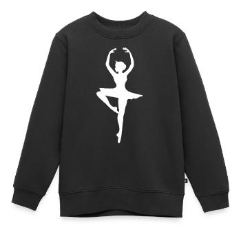 Ballett Tänzerin Ballerina Geschenk Tanzkurs Tanz - Kinder Premium Organic Sweatshirt - Schwarz - Vorne - AI Model Kid Female (0cm)