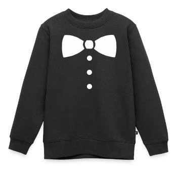 Fliege Schick Anzug Anlass Kinder Geschenk schön - Kinder Premium Organic Sweatshirt - Schwarz - Vorne - AI Model Kid Female (0cm)