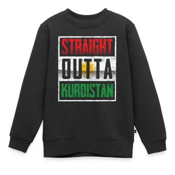 Direkt Aus Kurdistan - Kinder Premium Organic Sweatshirt - Schwarz - Vorne - AI Model Kid Female (0cm)