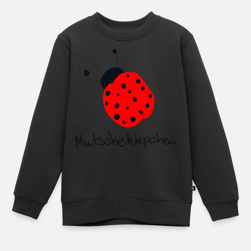sächsischer marienkäfer - Kinder Premium Organic Sweatshirt - Schwarz