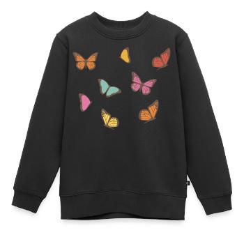 Papillon - Sweat Premium enfant bio - noir - Devant - AI Model Kid Female (0cm)