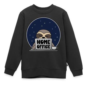 Homeoffice - Kinder Premium Organic Sweatshirt - Schwarz - Vorne - AI Model Kid Female (0cm)