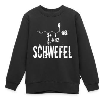 Paar Partnerlook Schwefel - Kinder Premium Organic Sweatshirt - Schwarz - Vorne - AI Model Kid Female (0cm)