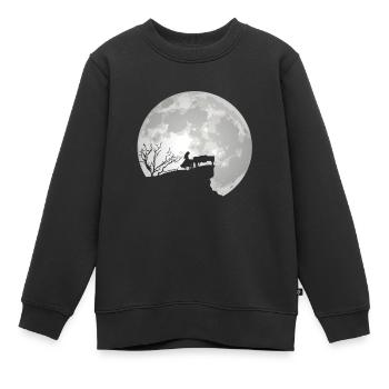 Piano piano - Sweat Premium enfant bio - noir - Devant - AI Model Kid Female (0cm)