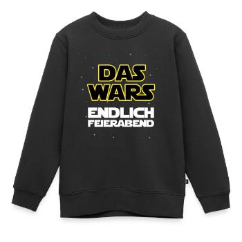 Das wars, endlich Feierabend - Kinder Premium Organic Sweatshirt - Schwarz - Vorne - AI Model Kid Female (0cm)
