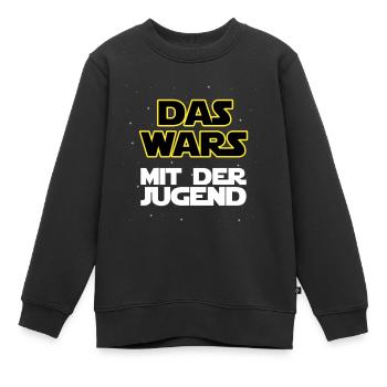 Das wars - Mit der Jugend - Kinder Premium Organic Sweatshirt - Schwarz - Vorne - AI Model Kid Female (0cm)