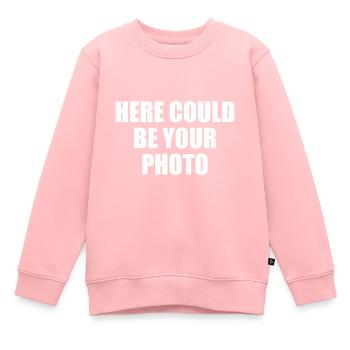 Here could be your photo create gift yourself - Sweat Premium enfant bio - rose - Devant - AI Model Kid Female (0cm)