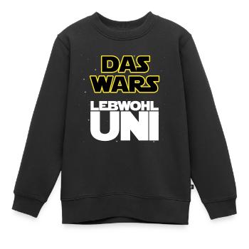 Das wars, Lebwohl Uni! - Kinder Premium Organic Sweatshirt - Schwarz - Vorne - AI Model Kid Female (0cm)