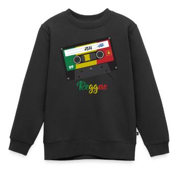 Groupe reggae - Sweat Premium enfant bio - noir - Devant - AI Model Kid Female (0cm)