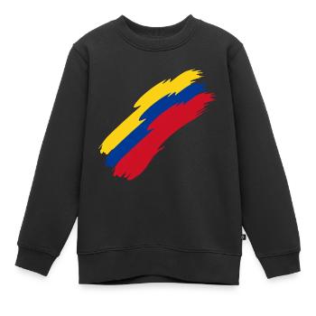 Kolumbien - Kinder Premium Organic Sweatshirt - Schwarz - Vorne - AI Model Kid Female (0cm)