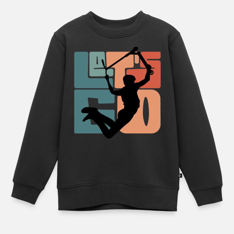 Let's go - Sweat Premium enfant bio - noir