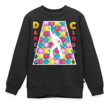 Retro - Disco - Tanzen - 70er Jahre - Kinder Premium Organic Sweatshirt - Schwarz - Vorne - AI Model Kid Female (0cm)