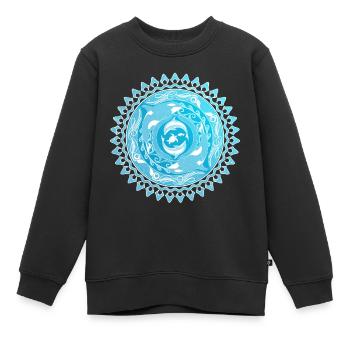 Orca Delfin Schildkröte - Kinder Premium Organic Sweatshirt - Schwarz - Vorne - AI Model Kid Female (0cm)