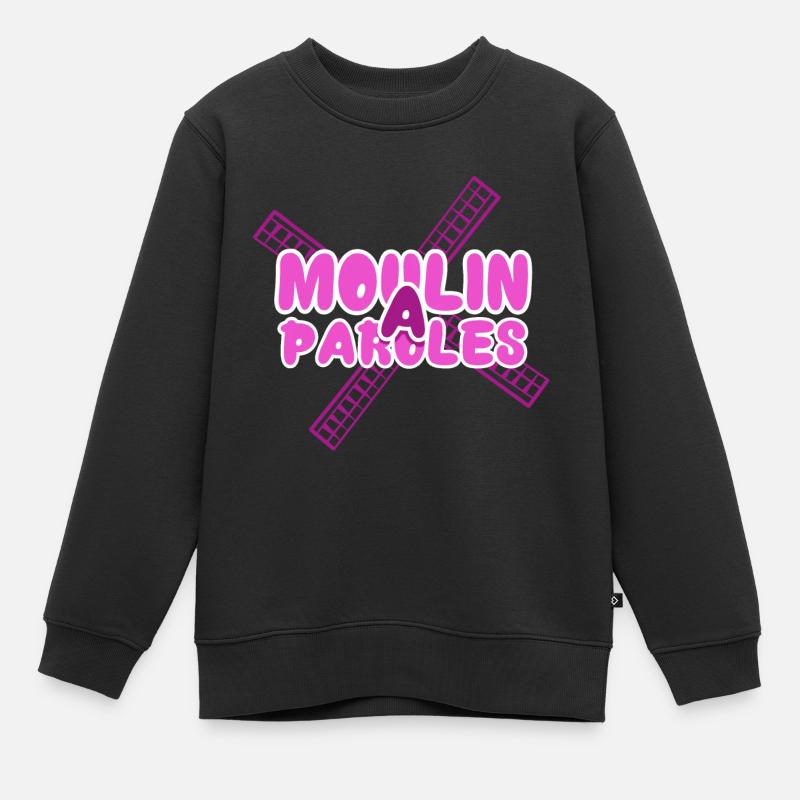 Moulin à parole - Sweat Premium enfant bio - noir