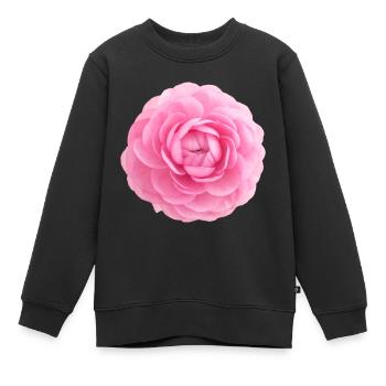 Ranunkel-Blüte - Kinder Premium Organic Sweatshirt - Schwarz - Vorne - AI Model Kid Female (0cm)