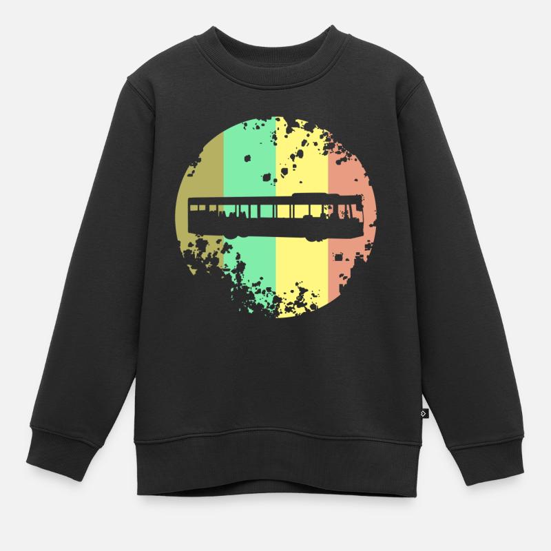 Chauffeur de bus Bus - Sweat Premium enfant bio - noir