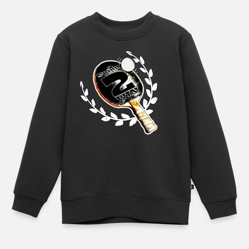 Ping-pong - Sweat Premium enfant bio - noir