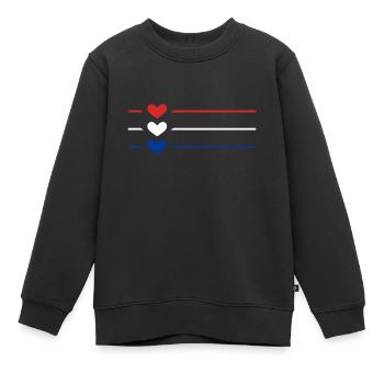 Island - Kinder Premium Organic Sweatshirt - Schwarz - Vorne - AI Model Kid Female (0cm)