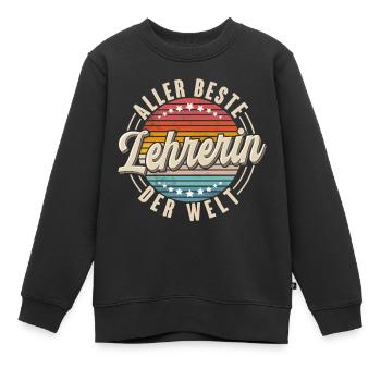 Lehrerin - Kinder Premium Organic Sweatshirt - Schwarz - Vorne - AI Model Kid Female (0cm)