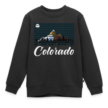 Colorado - Sweat Premium enfant bio - noir - Devant - AI Model Kid Female (0cm)