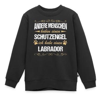 Labrador Hund Hundehalter - Kinder Premium Organic Sweatshirt - Schwarz - Vorne - AI Model Kid Female (0cm)