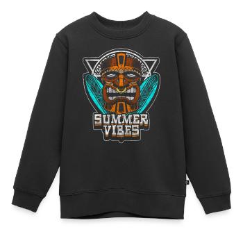 Culture Inca Amérique du Sud - Sweat Premium enfant bio - noir - Devant - AI Model Kid Female (0cm)