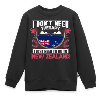 Neuseeland Polynesien Heimatland Geschenkidee - Kinder Premium Organic Sweatshirt - Schwarz - Vorne - AI Model Kid Female (0cm)