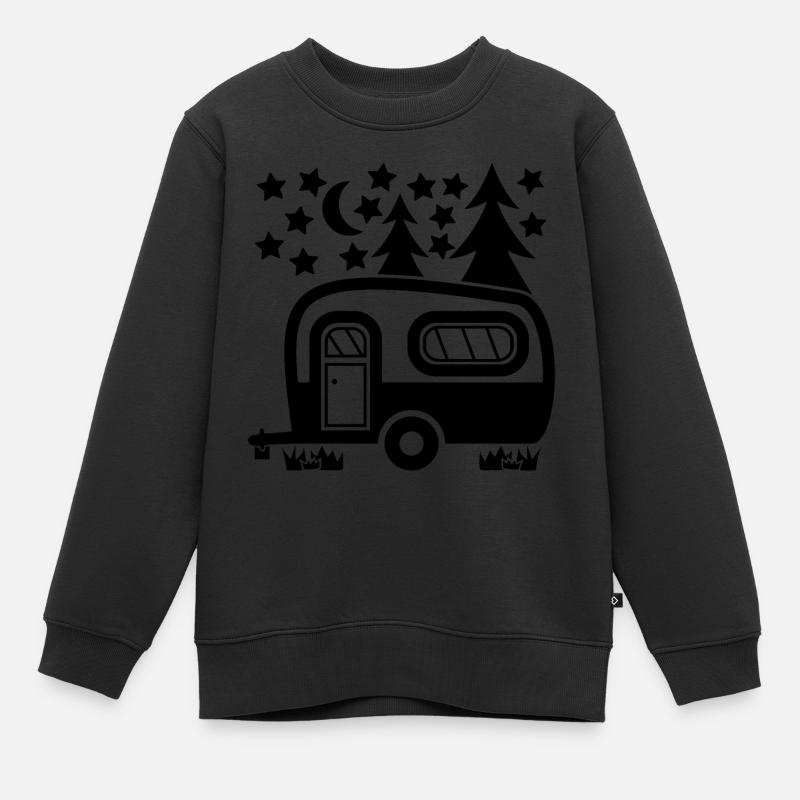Camping-car - Sweat Premium enfant bio - noir