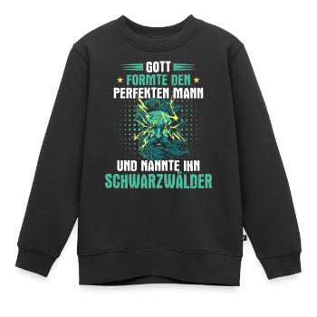 Schwarzwald Schwarzwälder Heimat Spruch - Kinder Premium Organic Sweatshirt - Schwarz - Vorne - AI Model Kid Female (0cm)